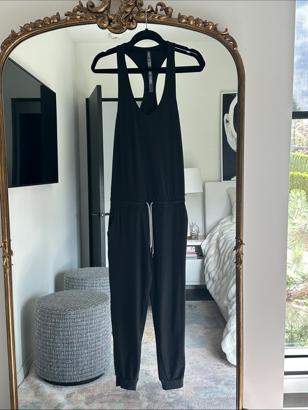 Vuori Racerback Jumpsuit Jogger, Black, XS